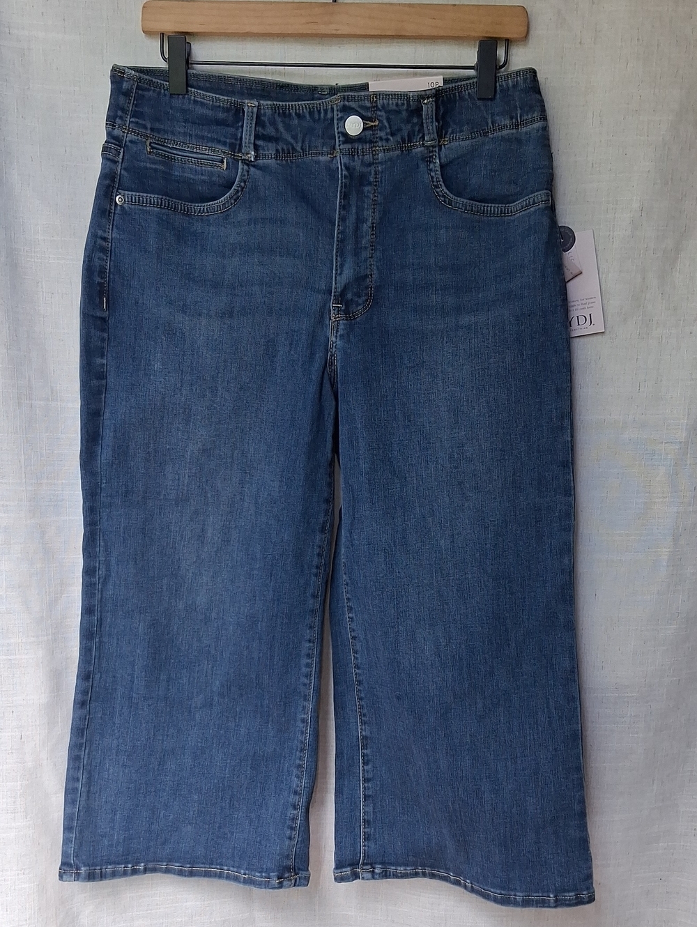 NYDJ Wide Leg Capri Denim 10p Blue